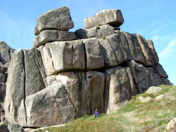 The context of the Logan Rock at Treryn Dinas